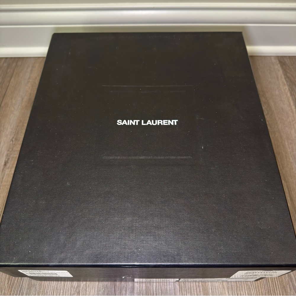 Saint Laurent Wyatt 30 Jodhpur Marrakesh Nero Black Leather Boots with Strap - Picture 14 of 16
